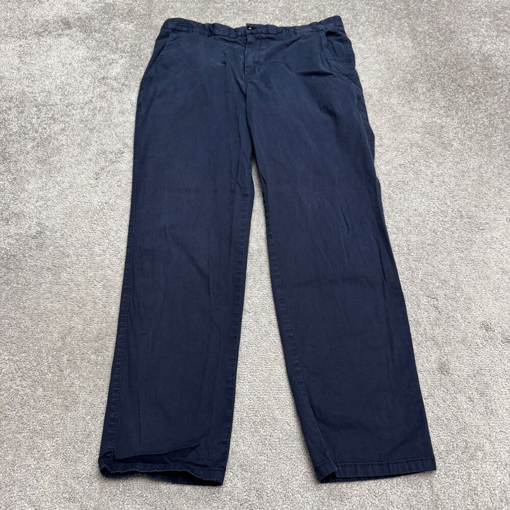 Everlane The Performance Chino Pants Mens 36x32 Navy Blue Straight Leg Cotton
